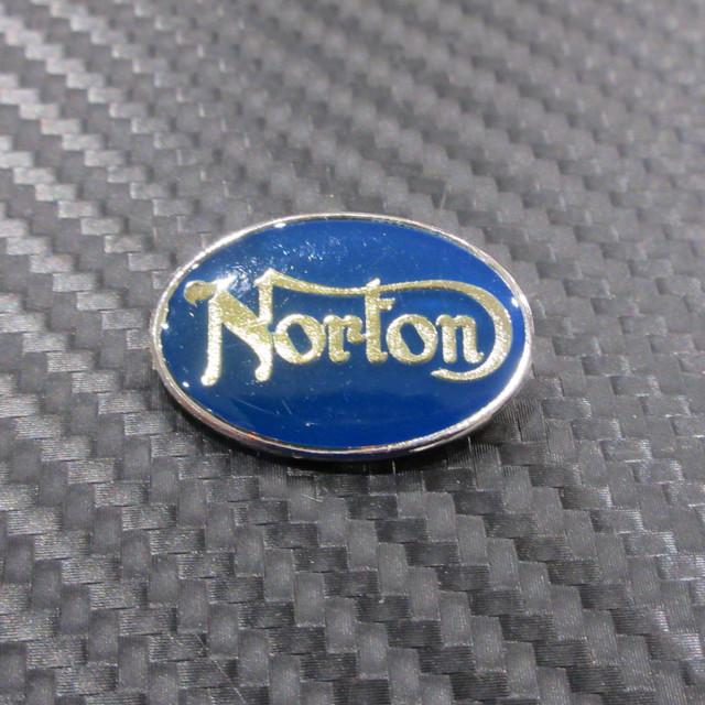 ノートン（NORTON） 楕円 青 ピンバッジ : AC MINDS AUTOJUMBLE - 通販