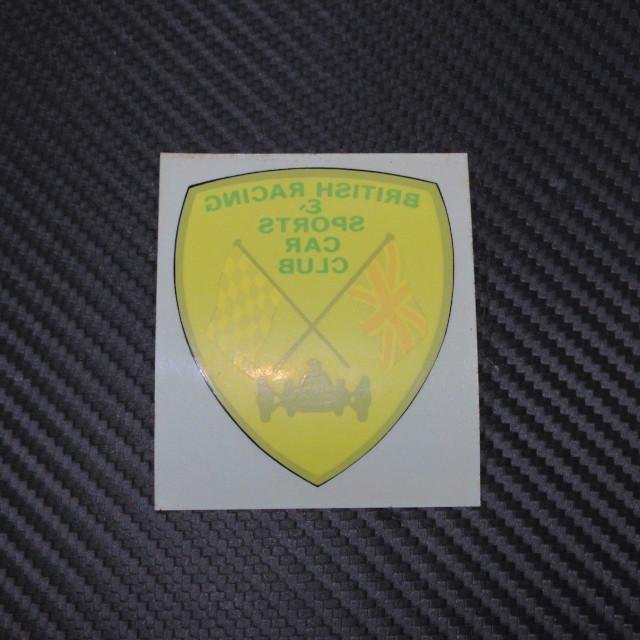 訳あり】BRITISH RACING & SPORTS CAR CLUB 内貼りステッカー : AC 