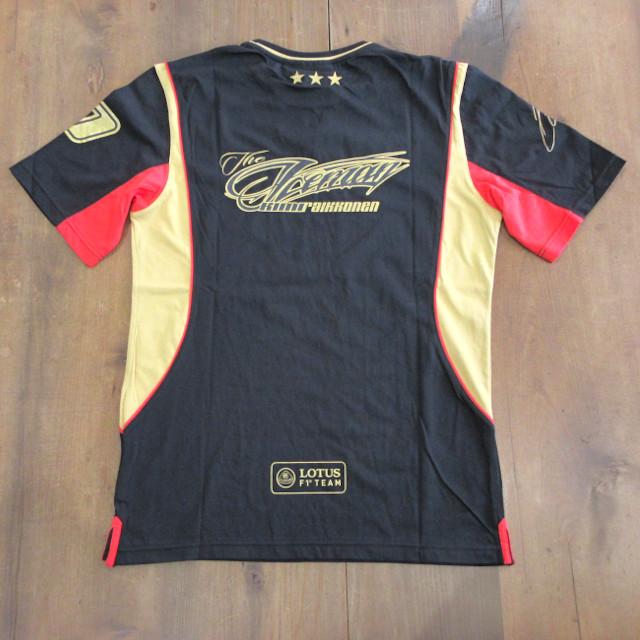 LOTUS ロータス F1 TEAM キミ ライコネン Tシャツ ブラック LOTUS ロータス F1 TEAM キミ ライコネン Tシャツ ブラック