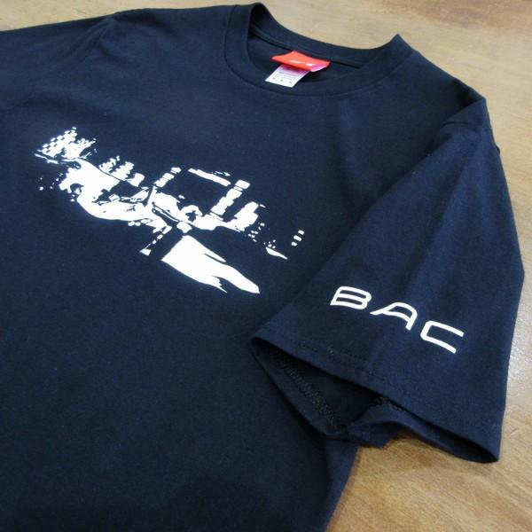 ビーエーシー モノ オフィシャルプリント半袖Tシャツ ブラック