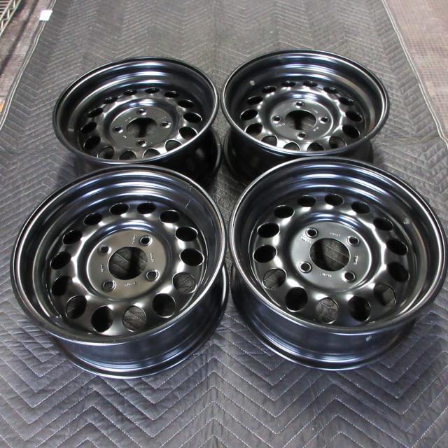 ブラックスチール ホイール 4結 4本セット 新品 ／ 13インチ5.5J