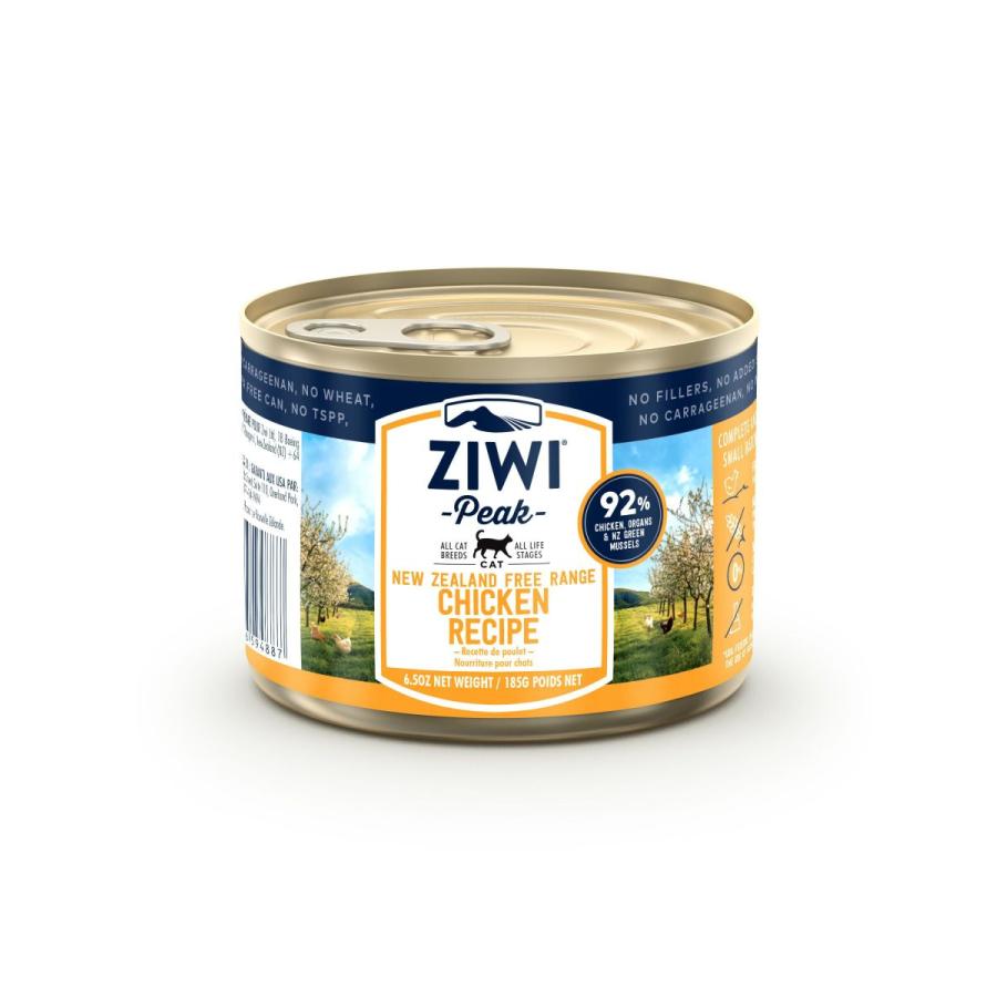 ZIWI Peak ジウィピーク キャットフード チキンレシピ 185g 10缶 ジウィピーク ZIWI Peak ウェットキャットフード フリーレンジチキン