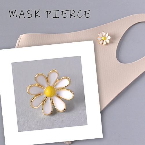 ニッケルフリー マスク アクセサリー 花 フラワー ブローチ マスクピアス マスクチャーム レディース 金属アレルギー マスクのおしゃれ 高額売筋