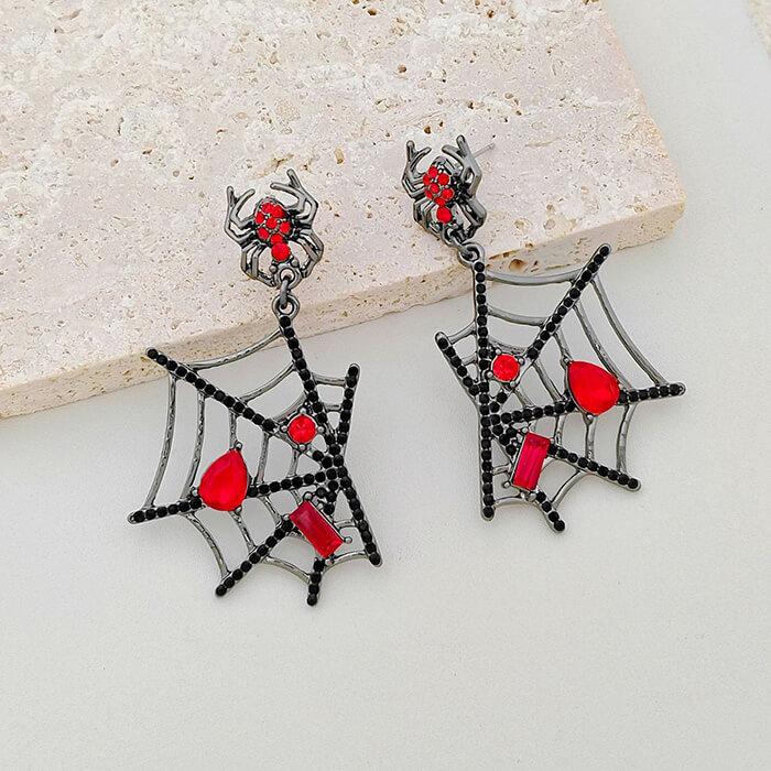 ピアス 蜘蛛の巣 ハロウィン ハロウィンパーティー ぶら下がり 個性的 |  | 04