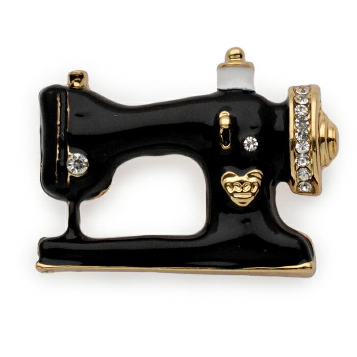 ブローチ アンティークミシン レトロ調 メンズ レディース