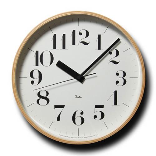 【受注確定後2〜4週間でお届け致します】掛け時計 電波時計-Riki Clock(リキクロック）レムノス 渡辺力 壁掛け時計 300 :le-wr08-27:accaplus-インテリア家具