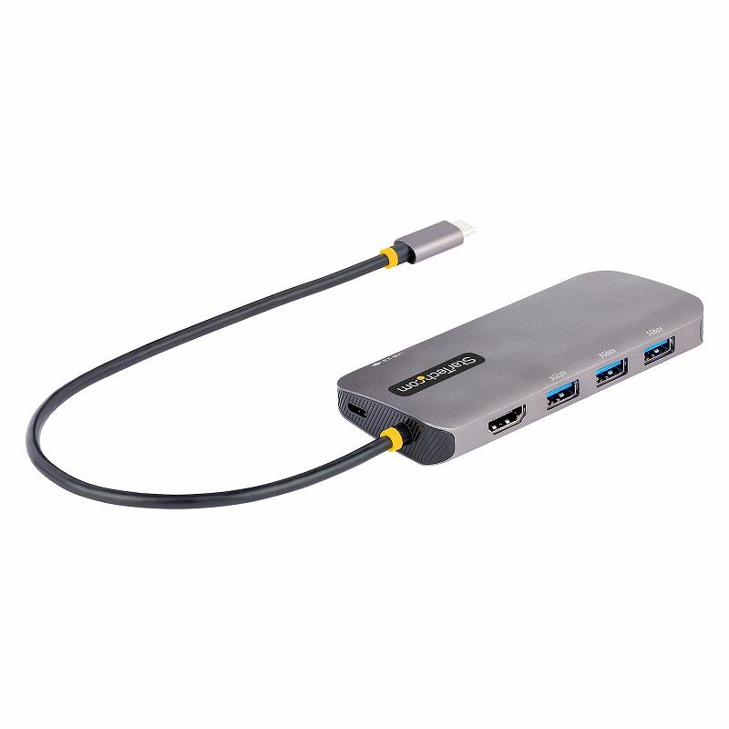 マルチポートアダプター USB Type-C 3.2 Gen1 シングルモニタ 4K60Hz