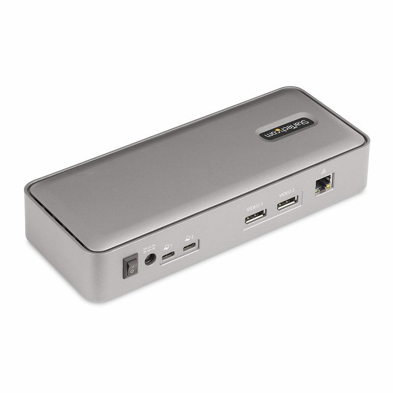 ドッキングステーション USB-C KVM機能 デュアルモニター 4K60Hz