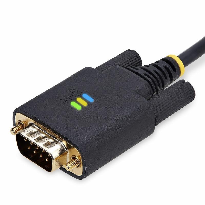 USB-RS232Cシリアル変換ケーブル ストレート USB 2.0接続 1m 1ポート D