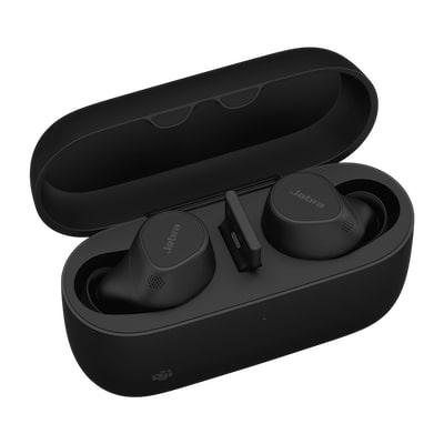 ワイヤレス ヘッドセット イヤホン マイク付 Jabra Evolve2 Buds USB-A MS 充電パッド付 Bluetooth 5.2 usb 国内保証2年付き スマホ パソコン Mac ジャブラの画像