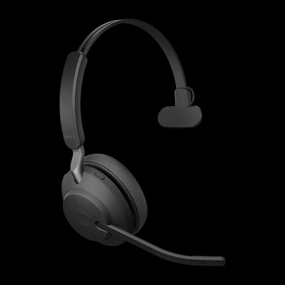 ヘッドセット マイク付 Bluetooth 無線 片耳 ワイヤレス ノイズキャンセリング Jabra Evolve2 65 MS Mono usb-a Black テレワーク 会議 ヘッドホン 2年保証｜acceljapan｜02