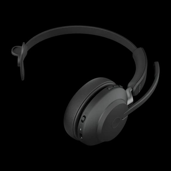 ヘッドセット マイク付 Bluetooth 無線 片耳 ワイヤレス ノイズキャンセリング Jabra Evolve2 65 MS Mono usb-a Black テレワーク 会議 ヘッドホン 2年保証｜acceljapan｜04