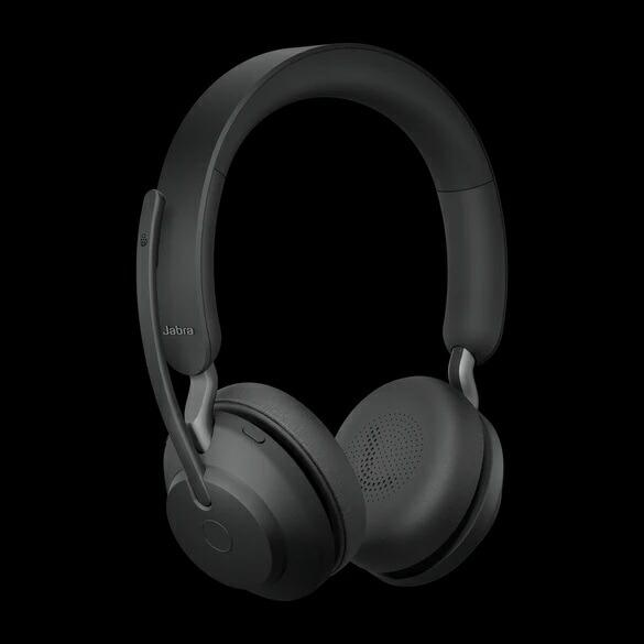 美品 Jabra 無線ヘッドセット Evolve2 65 充電スタンド付き ヘッドセット マイク付き Bluetooth 無線 両耳 ワイヤレス Jabra
