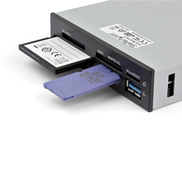 USB 3.0接続 内蔵型マルチカード リーダー ライター(UHS-II対応) SD  Micro SD  MS  CF 対応メモリーカードリーダー スターテック Startech｜acceljapan｜04