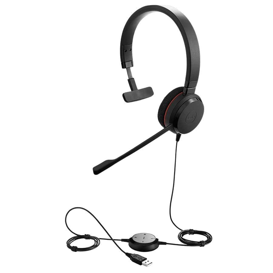 ヘッドセット USB 片耳 有線 マイク ノイズキャンセリング Jabra