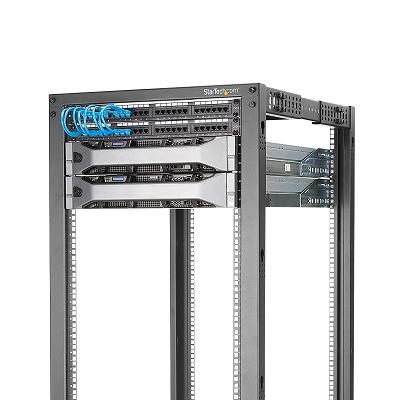 19インチ サーバーラック 25U 4ポスト オープンフレーム 奥行調整幅