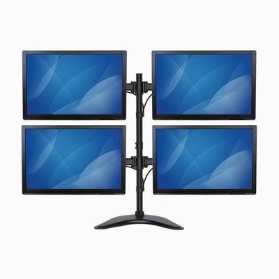 4面マルチモニタースタンド 2x2面マルチ液晶ディスプレイスタンド VESA規格対応 最大27インチモニタ4台対応 最大8kgモニターを搭載可能 スターテック Startech_4