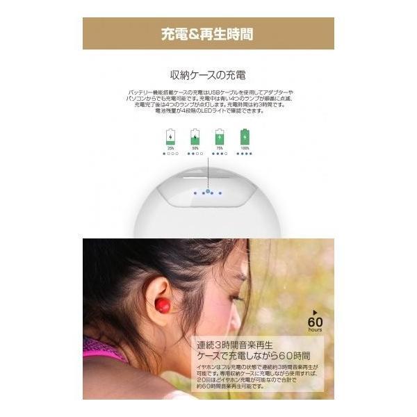 完全ワイヤレスイヤホン Air Twins（エアーツイン）ホワイト 左右完全