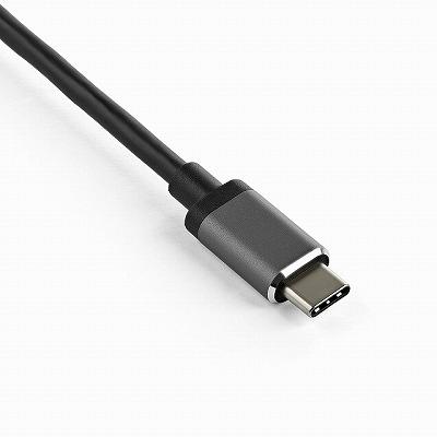 USB-C-DisplayPort HDMI変換アダプタ 4K 60Hz対応 USB Type-C接続HDMI ディスプレイポート 2 in 1アダプタ   スターテック Startech 3年保証の画像