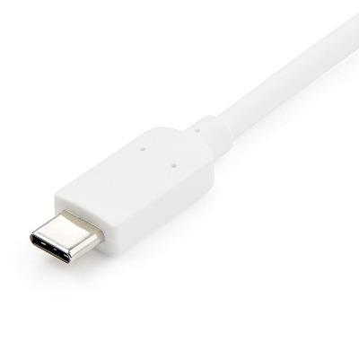 USB-C - HDMI変換アダプタ ホワイト USB給電(Power Delivery)対応 USB Type-C(オス) - HDMI(メス) Thunderbolt 3対応 4K 60Hz スターテック Startech 3年保証｜acceljapan｜03