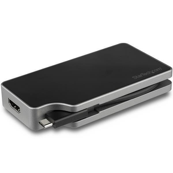 USB Type-C接続マルチディスプレイアダプタ 95W USB PD対応 4K 60Hz対応 スペースグレー VGA DVI HDMI mDP出力対応  スターテック Startech 3年保証の画像