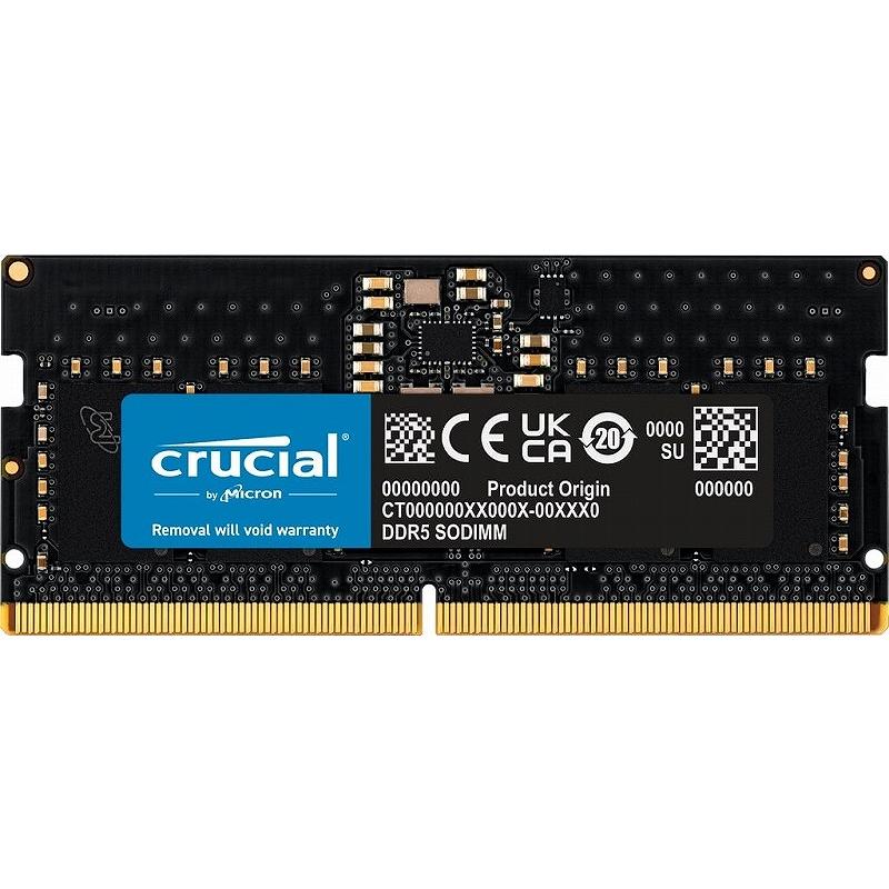 crucial 8GB DDR5-4800 SODIMM CL40(16Gbit) : アクセルジャパン