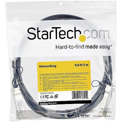 SFP+ DAC Twinax ケーブル 3 m Dell EMC製DAC-SFP-10G-2M互換   スターテック Startech 全期間保証の画像