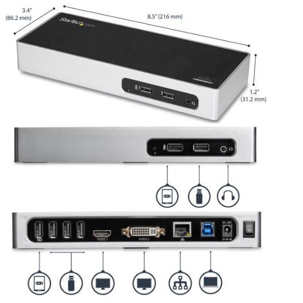 USB 3.0接続 ノートパソコン パソコン ドッキングステーション