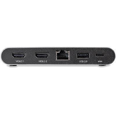 USB Type-C接続マルチアダプタ 4K HDMIデュアルモニター対応 2x USB-A 100W USB PD 3.0 ギガビット有線LAN Windowsのみ対応  スターテック Startechの画像