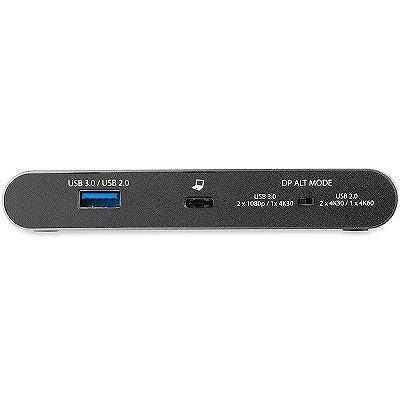 USB Type-C接続マルチアダプタ 4K HDMIデュアルモニター対応 2x USB-A 100W USB PD 3.0 ギガビット有線LAN Windowsのみ対応  スターテック Startechの画像