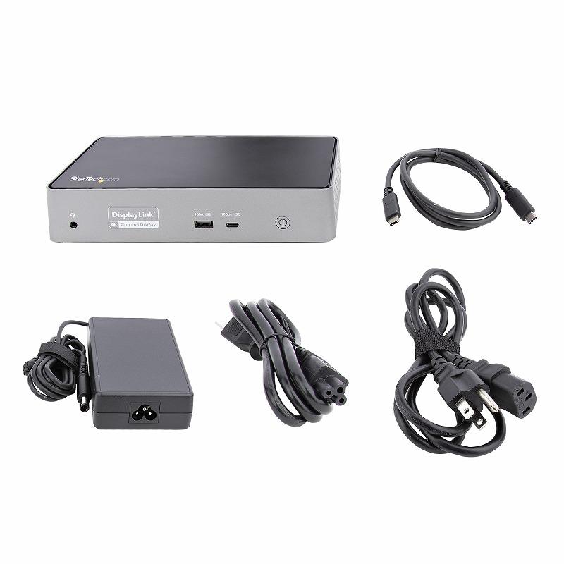 ドッキングステーション USB-C接続 4画面 4K60Hz HDMI & DisplayPort
