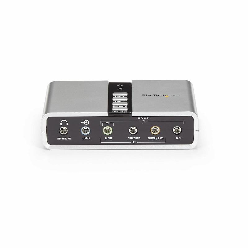 7.1ch対応USB接続外付けサウンドカード USB-DACヘッドホンアンプ  USB-光デジタルオーディオ変換アダプタ S PDI  スターテック Startech 2年保証の画像