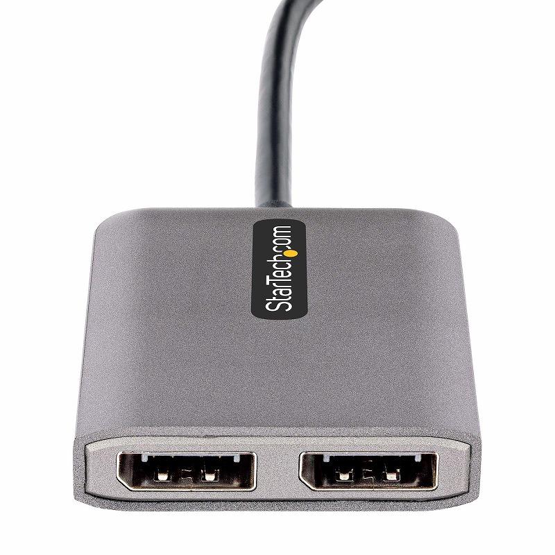 MSTハブ USB-C接続 デュアルモニター 4K60Hz DisplayPort 1.4 Altモード HDR 30cm ケーブル Windowsのみ マルチディスプレイ 分配器 スターテック_3