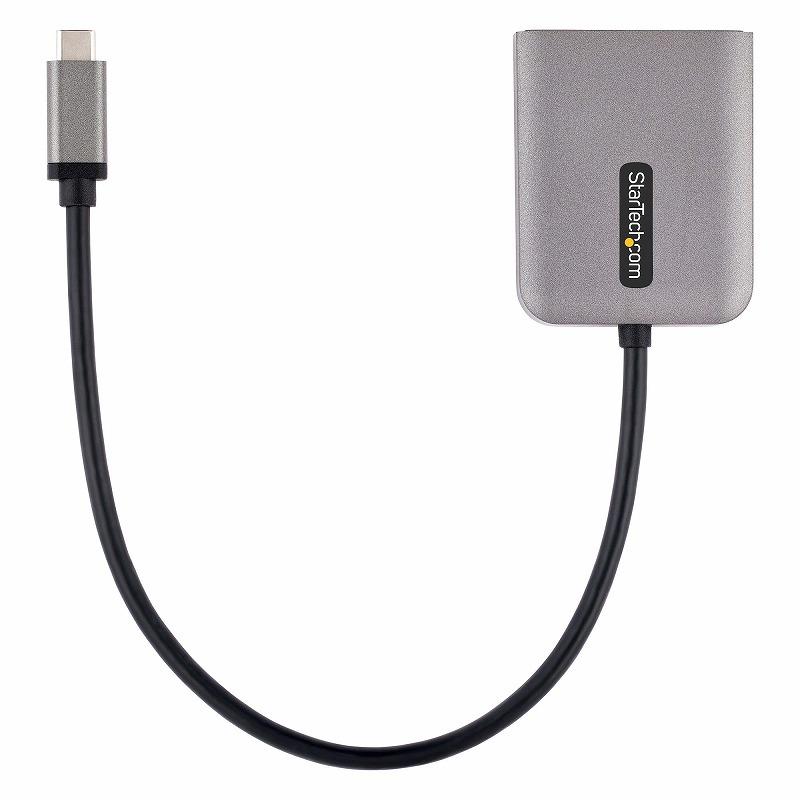MSTハブ USB-C接続 デュアルモニター 4K60Hz DisplayPort 1.4 Altモード HDR 30cm ケーブル Windowsのみ マルチディスプレイ 分配器 スターテック_4