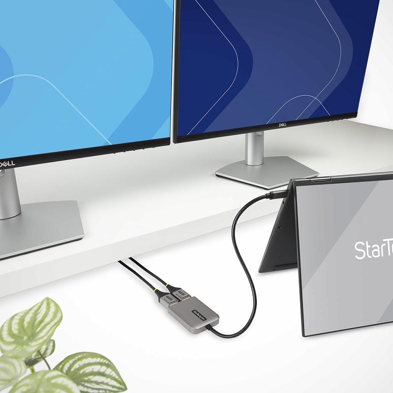 MSTハブ USB-C接続 デュアルモニター 4K60Hz DisplayPort 1.4 Alt