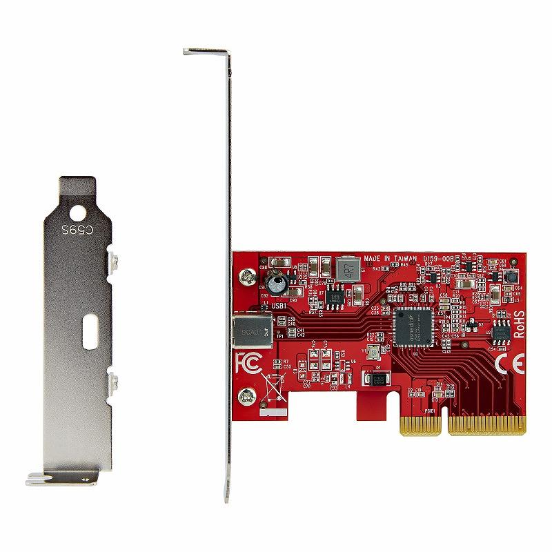 PCI Express拡張カード PCIe 3.0 x4 1ポート USB Type-C 3.2 Gen 2x2