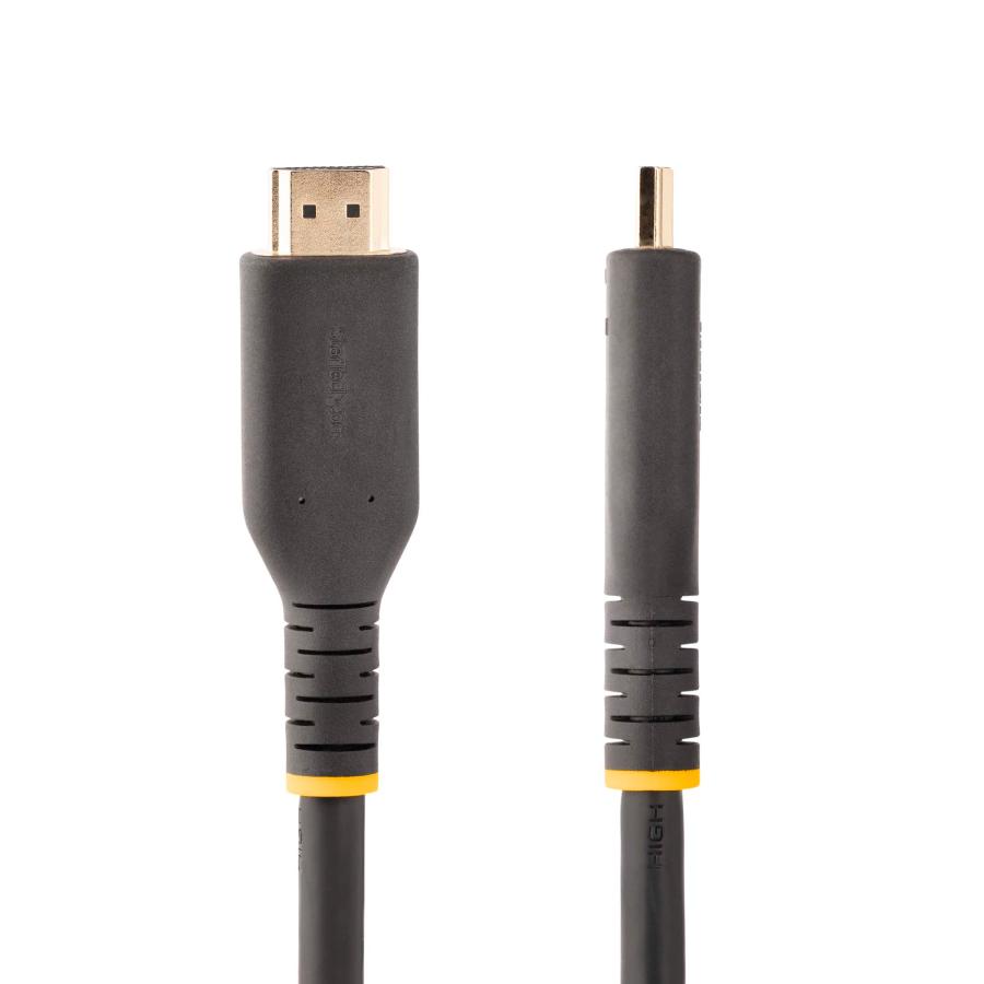 2年保証 ハイスピードHDMI 2.0ケーブル 7m アクティブ 4K60Hz イーサネット対応 高耐久性 オス-オス ブラック 長尺 UHD ディスプレイ スターテック