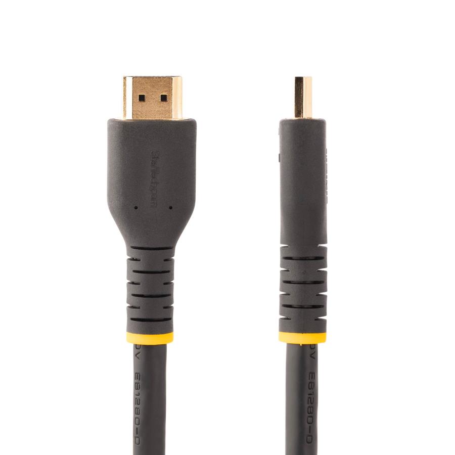 2年保証 ハイスピードHDMI 2.0ケーブル 7m アクティブ 4K60Hz イーサネット対応 高耐久性 オス-オス ブラック 長尺 UHD ディスプレイ スターテック