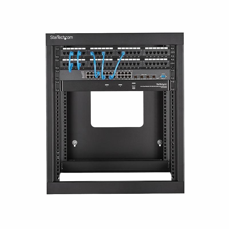 サーバーラック(12U EIA規格) 壁掛けタイプ 奥行き22インチ 4ポスト