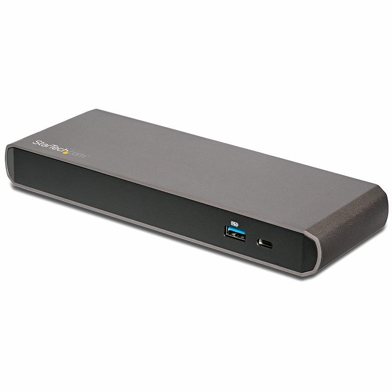 【美品】StarTech USB-Cドッキングステーション 3画面4K対応 ドッキングステーション／USB-C接続／3画面／4K60Hz HDMI/DP + 4K30Hz