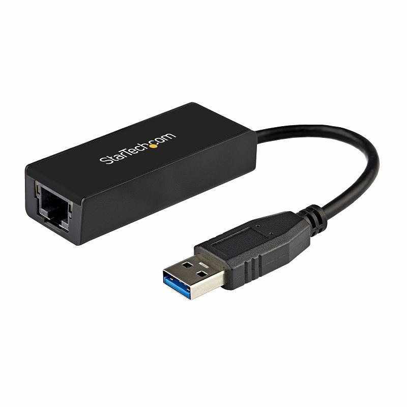 USB 3.0-Gigabit Ethernet LANアダプタ (ブラック) 10 100 1000Mbps