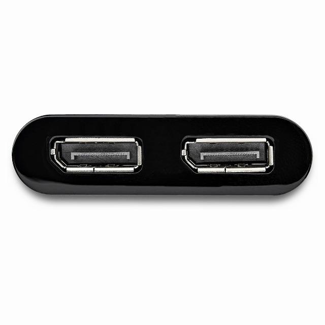 USB 3.0 - デュアルDisplayPortアダプタ 4K 60Hz USB 3.0 (5Gbps) USBデュアルモニタ対応アダプタ  スターテックの画像