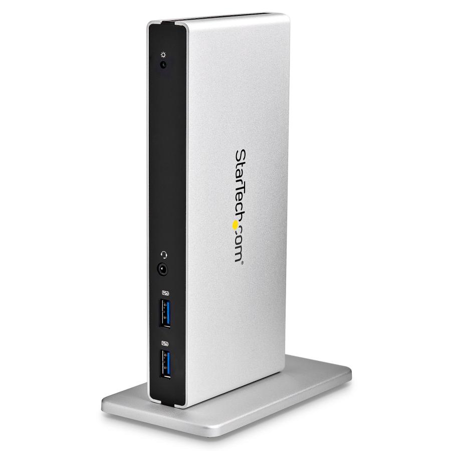 USB3.0接続ドッキングステーション デュアルDVIモニタ対応 縦置