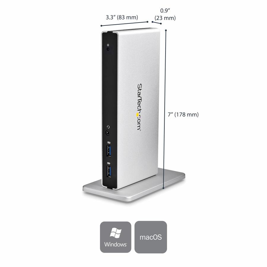 USB3.0接続ドッキングステーション デュアルモニタ対応 USB3.0接続ドッキングステーション デュアルDVIモニタ対応 縦置