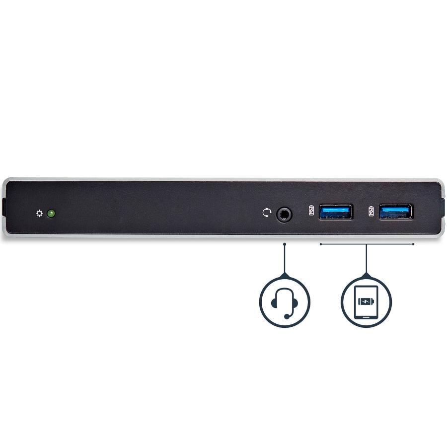 USB3.0接続ドッキングステーション デュアルDVIモニタ対応 縦置