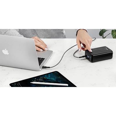 充電 USBケーブル　ZENDURE SuperCord USB-C to USB-C 100W 高耐久Kevlar素材 ブラック(5A USB2.0)　長さ1m ゼンデュア｜acceljapan｜06