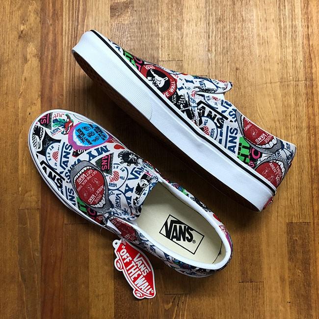 vans mash up stickers slip on