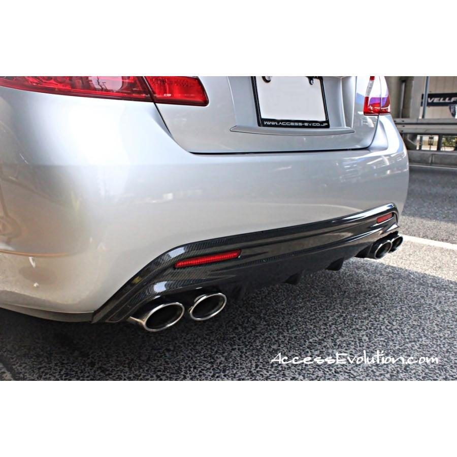 Amp 車 バイク 自転車 Exs Y51 Nissan Cima リアデュフェーザー 綾織cfrp エアロ便ラージ 自動車 Fuga前期 アクセスエボリューション