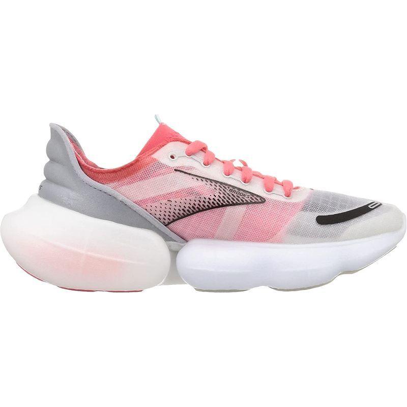 ブルックス ランニングシューズ 軽量 クッション 安定感 オーロラ ホワイト/ピンク 23.0 cm B ランニングシューズ 軽量 クッション 安定感 オーロラ ホワイト/ピンク cm
