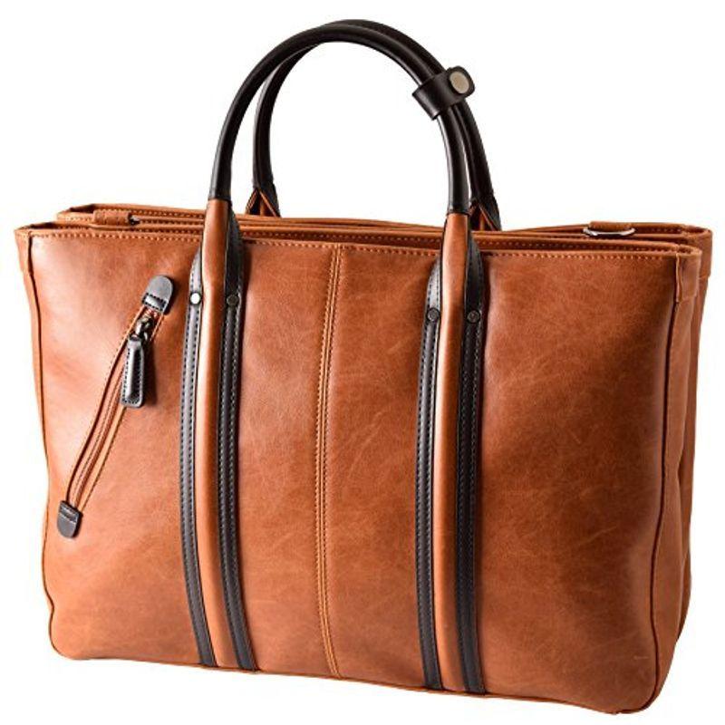 (バジェックス )BAGGEX VINTAGE ヴィンテージ ビジネストートバッグ B4 3層式 23-5459 (オレンジ)(9458円)